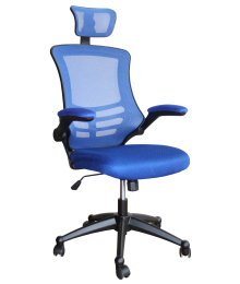 כסא משרדי אורטופדי כסא מנהלים דגם PROBACK 200 blue