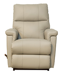 כסא משרדי אורטופדי LAZBOY ETHAN כורסת טלוויזיה  מתנדנדת בריפוד עור יוקרתי לבן אבן 714382