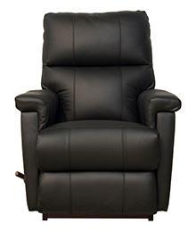 כסא משרדי אורטופדי LAZBOY ETHAN כורסא מתנדנדת בריפוד עור יוקרתי שחור 714850