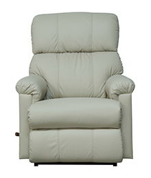 כסא משרדי אורטופדי LAZBOY SUMMIT כורסת טלוויזיה סאמיט  מתנדנדת  בריפוד עור יוקרתי לבן אבן 714832