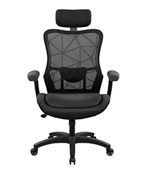 כסא משרדי אורטופדי PROBACK 1150כיסא ארגונומי ואורתופדי שחור כולל משענת ראש